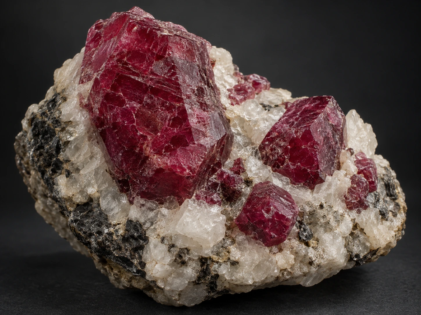 Illustrative rough ruby in matrix
